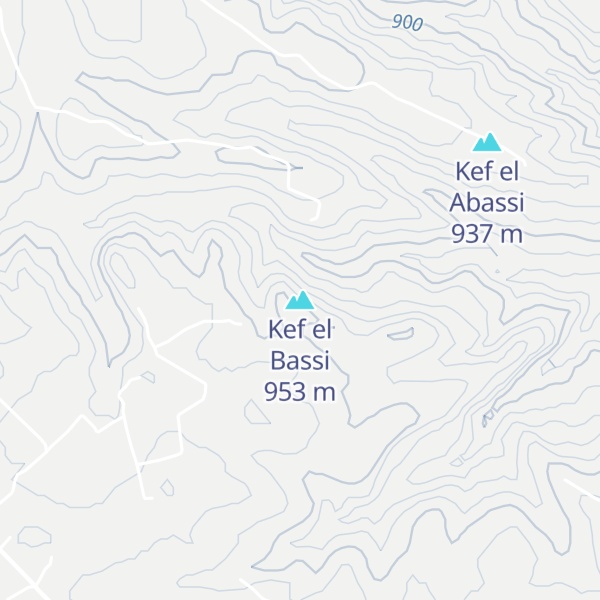 Map of Kef el Bassi