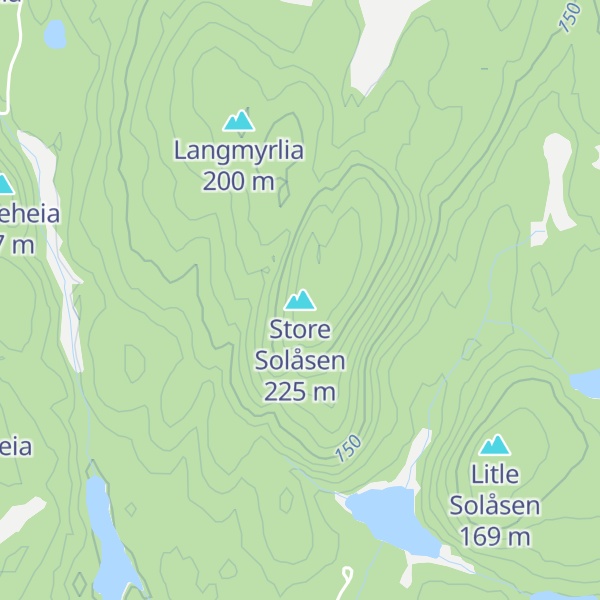 Map of Store Solåsen