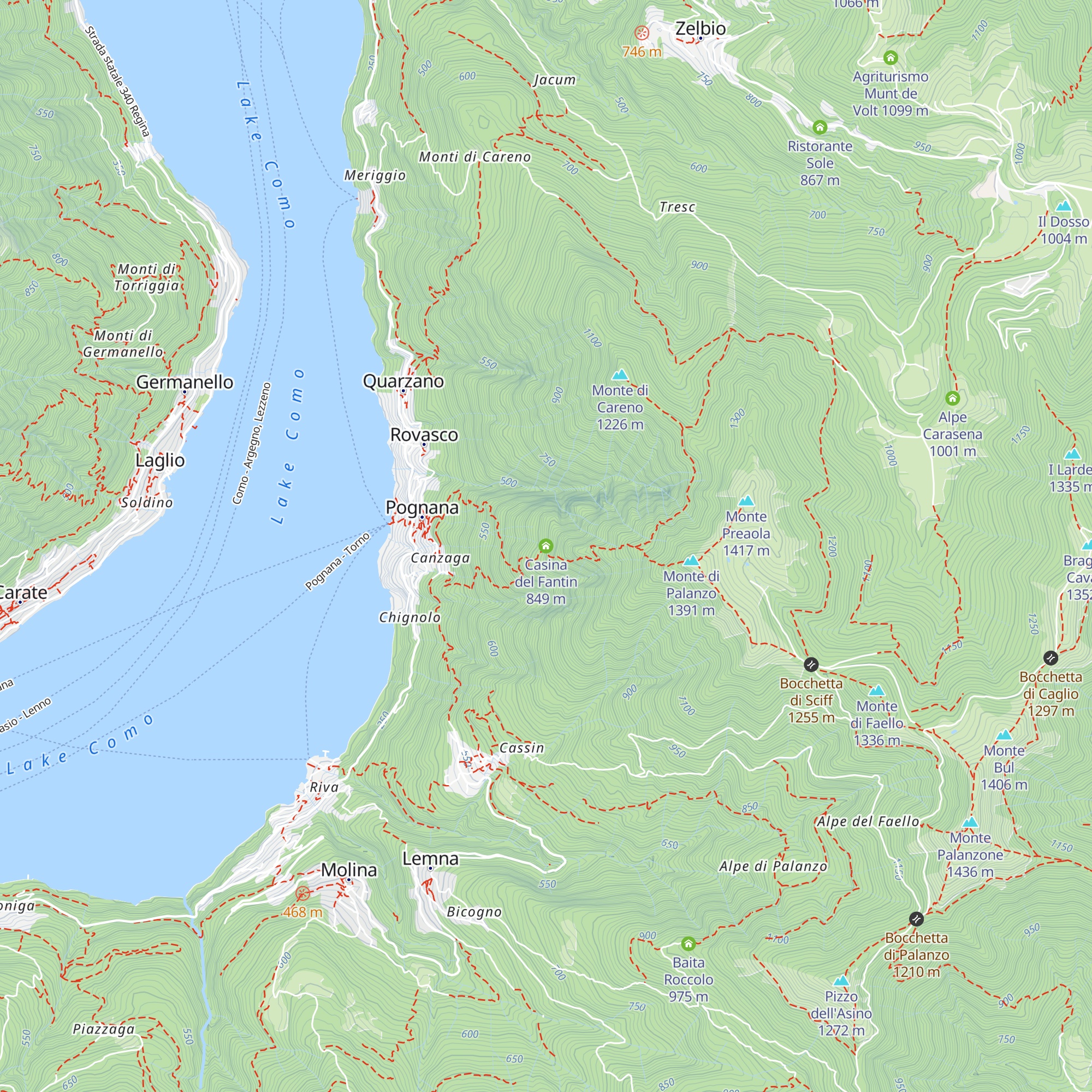 Casina del Fantin map