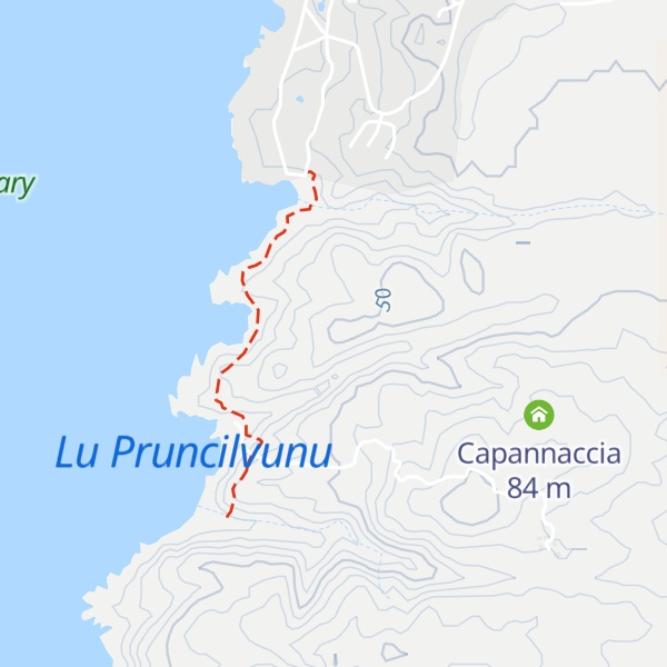 Map of Punta Marineddi