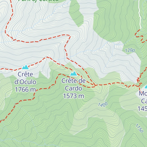 Map of Crête de Cardo