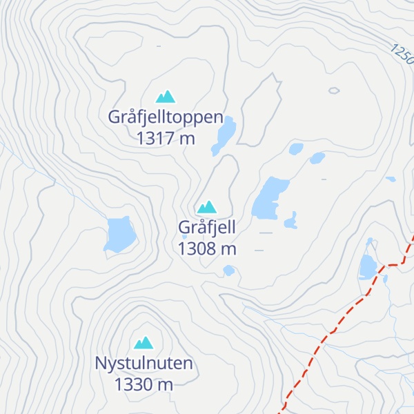Map of Gråfjell