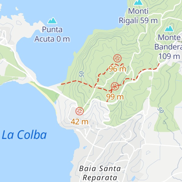 Map of Rifugio Punta Contessa