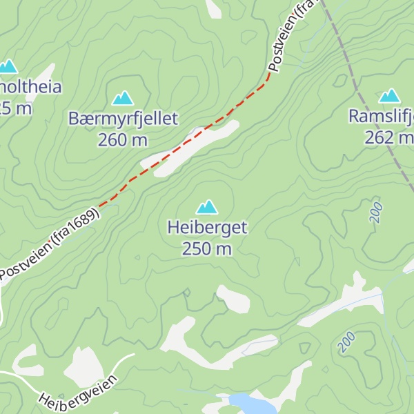 Map of Heiberget