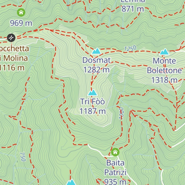 Map of Tri Fòò