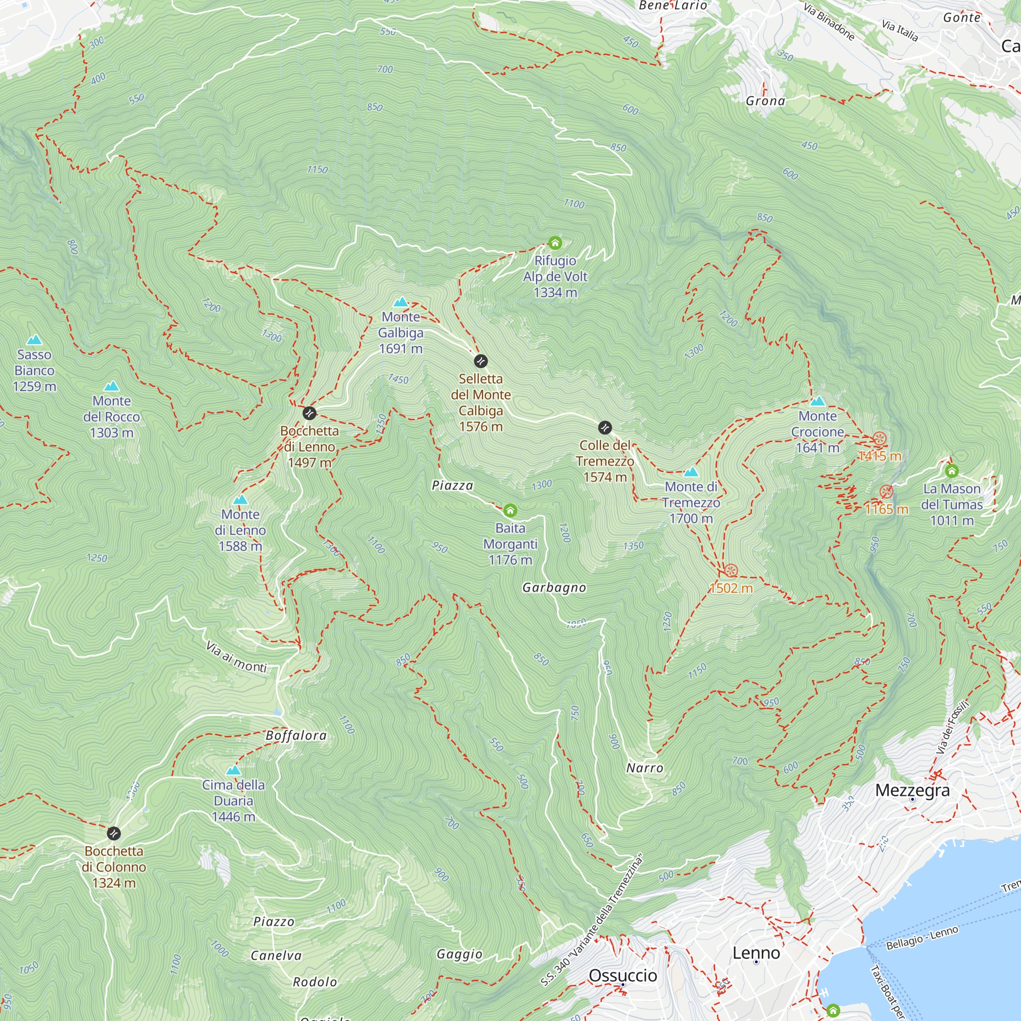 Baita Morganti map