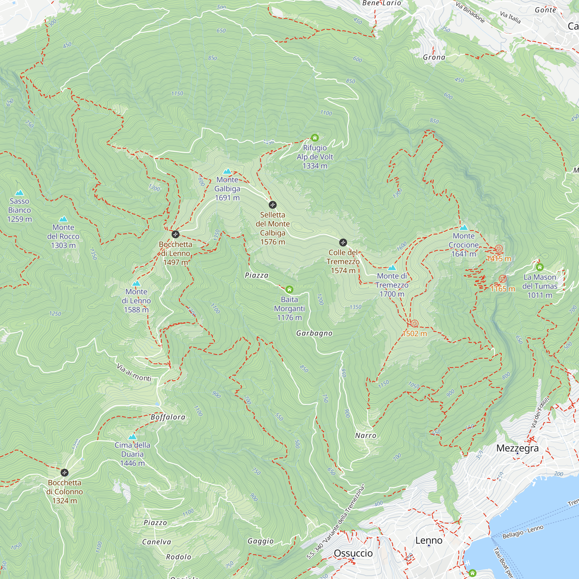 Baita Morganti map