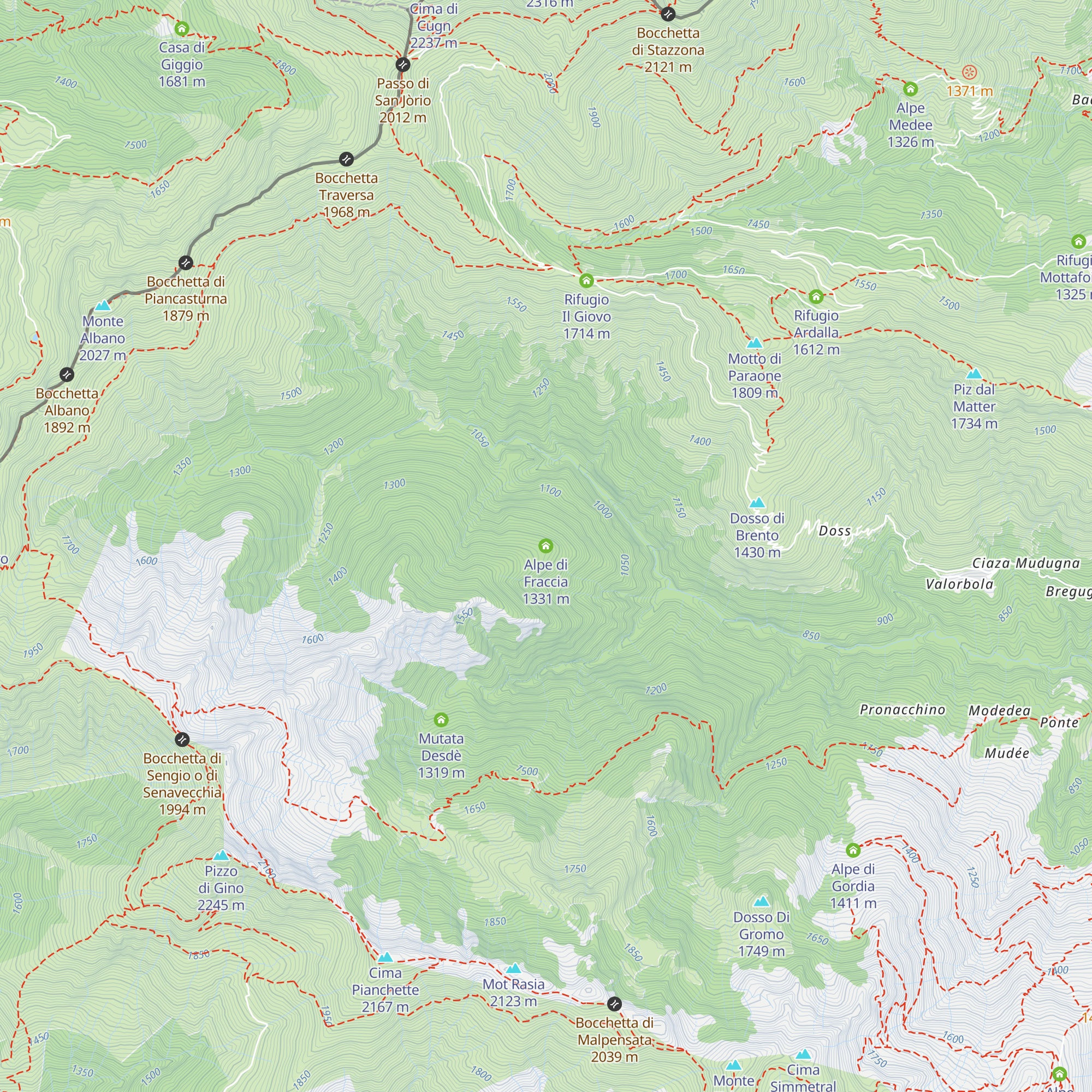 Alpe di Fraccia map