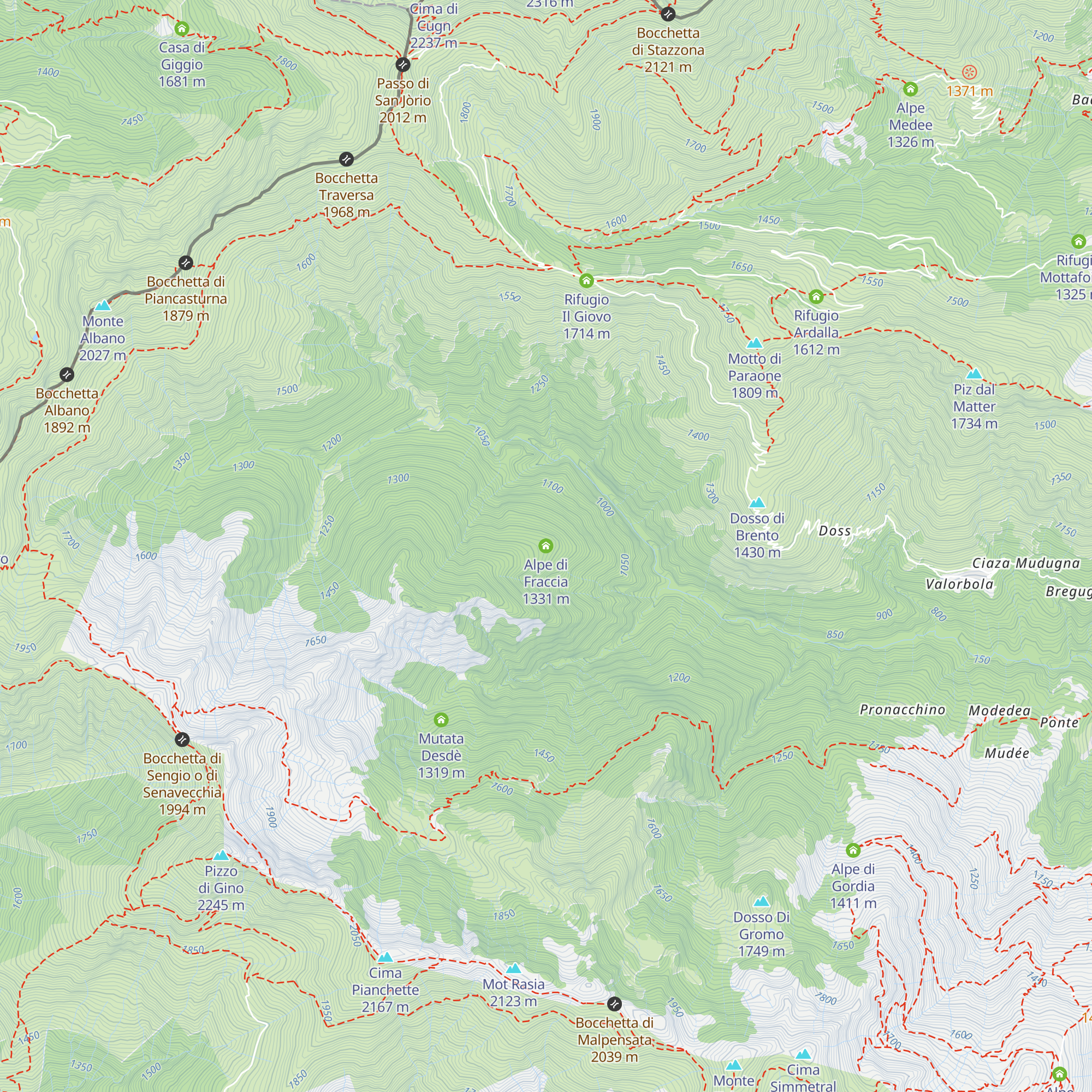 Alpe di Fraccia map