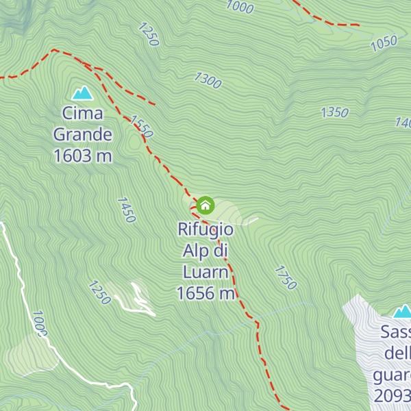 Map of Rifugio Alp di Luarn
