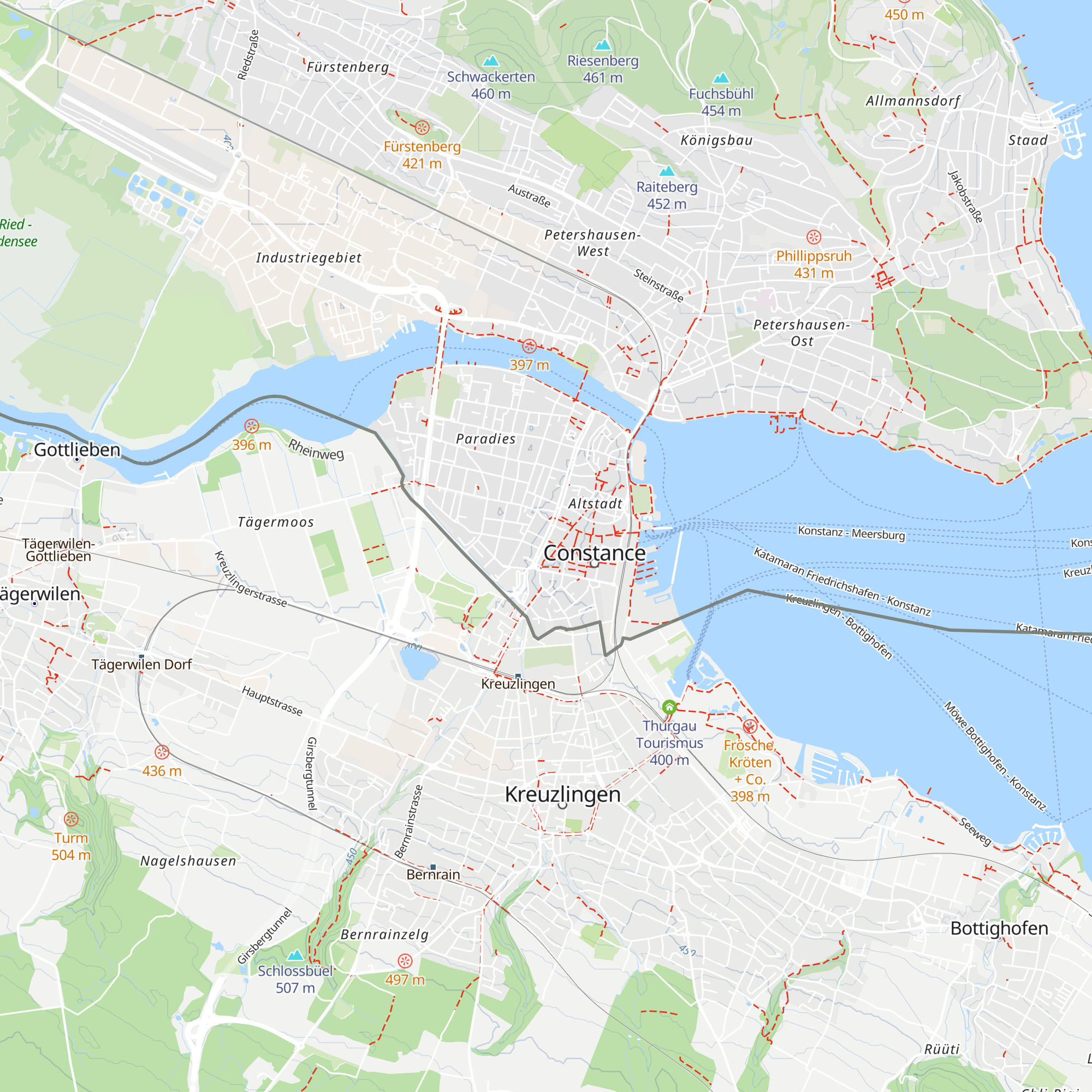 Marketing & Tourismus Konstanz map