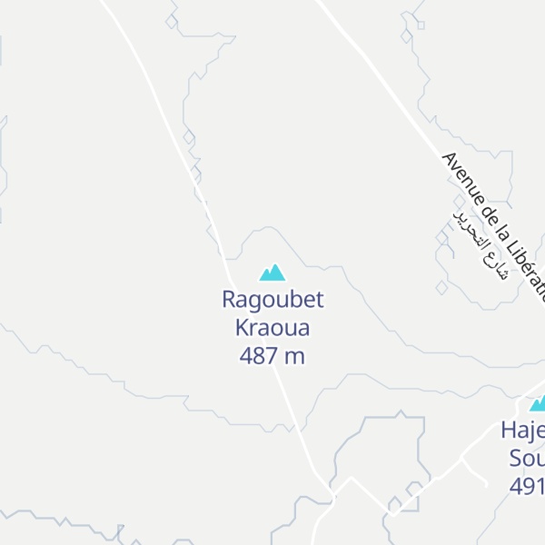 Map of Ragoubet Kraoua