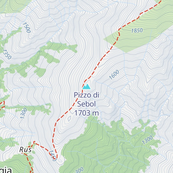 Map of Pizzo di Sebol
