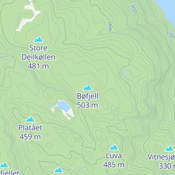 Map of Bøfjell