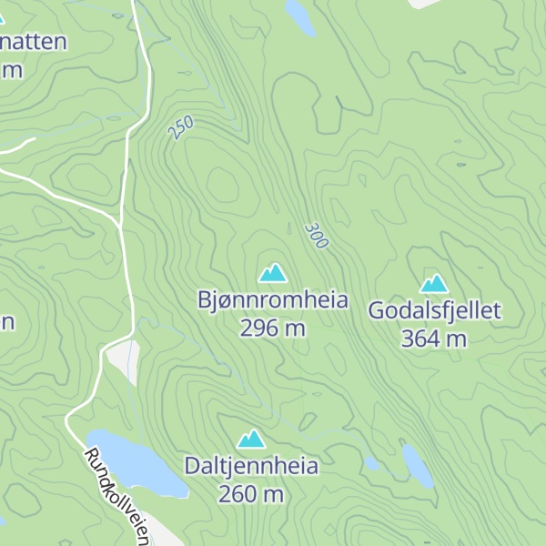 Map of Bjønnromheia