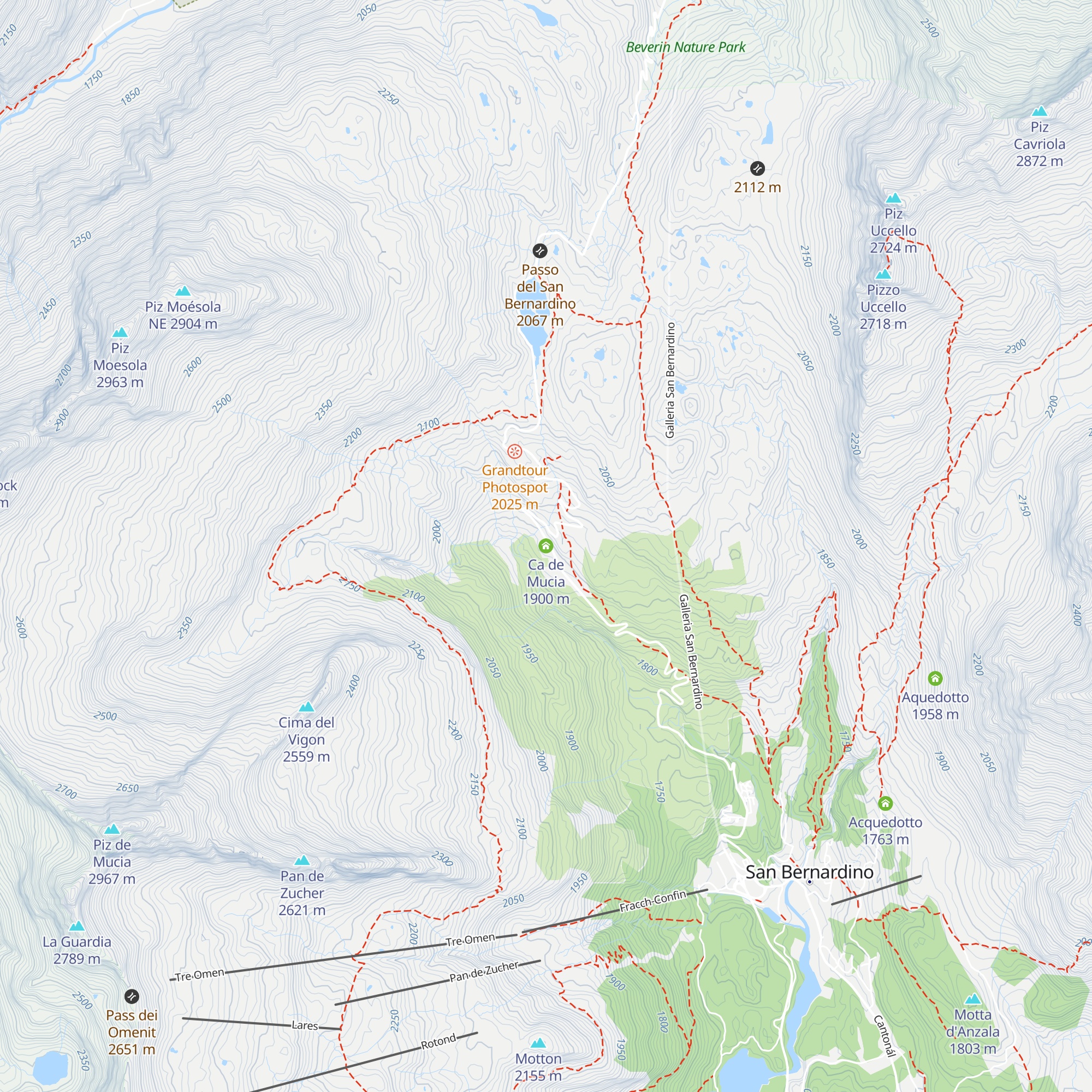Ca de Mucia map