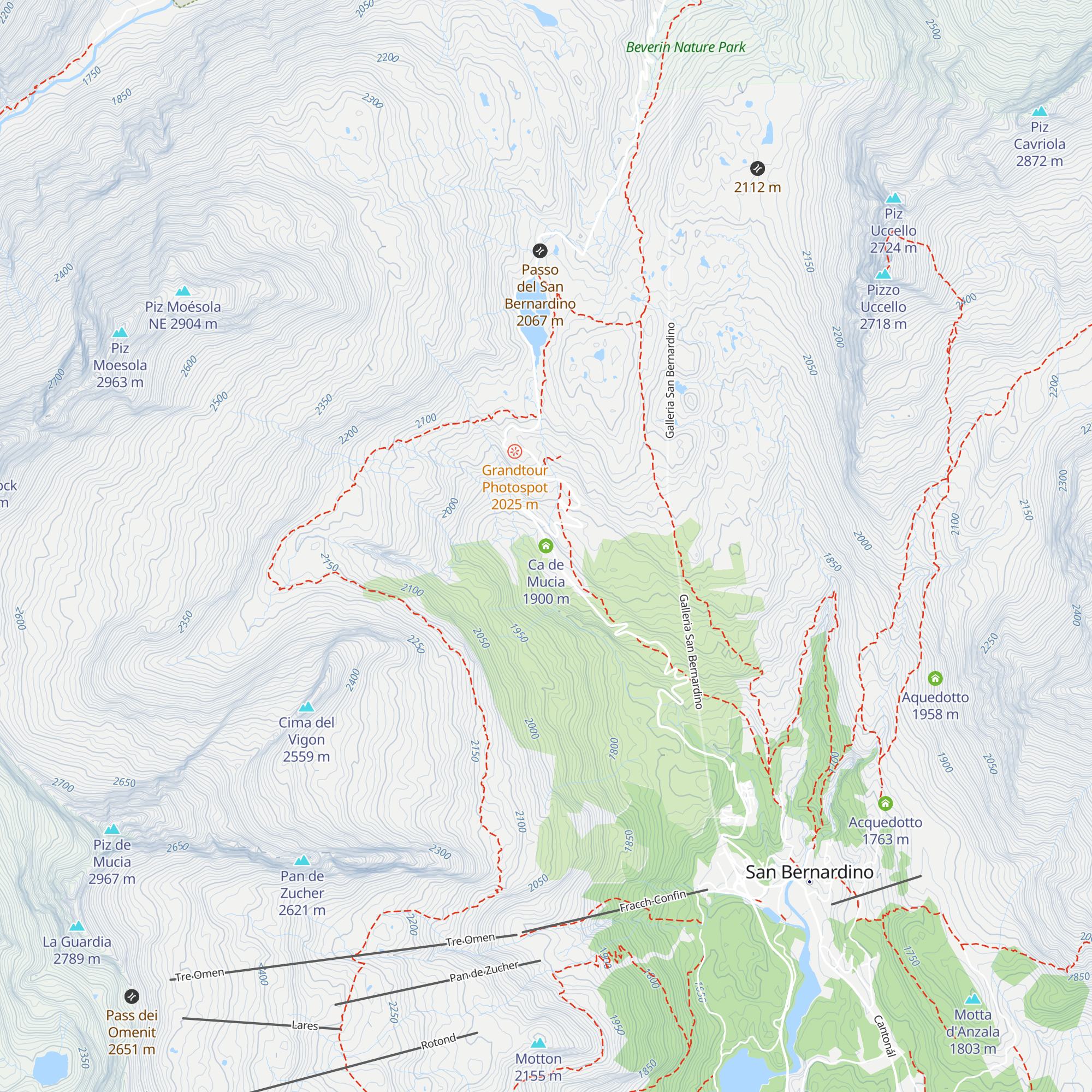 Ca de Mucia map