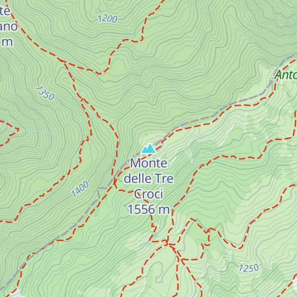 Map of Monte delle Tre Croci