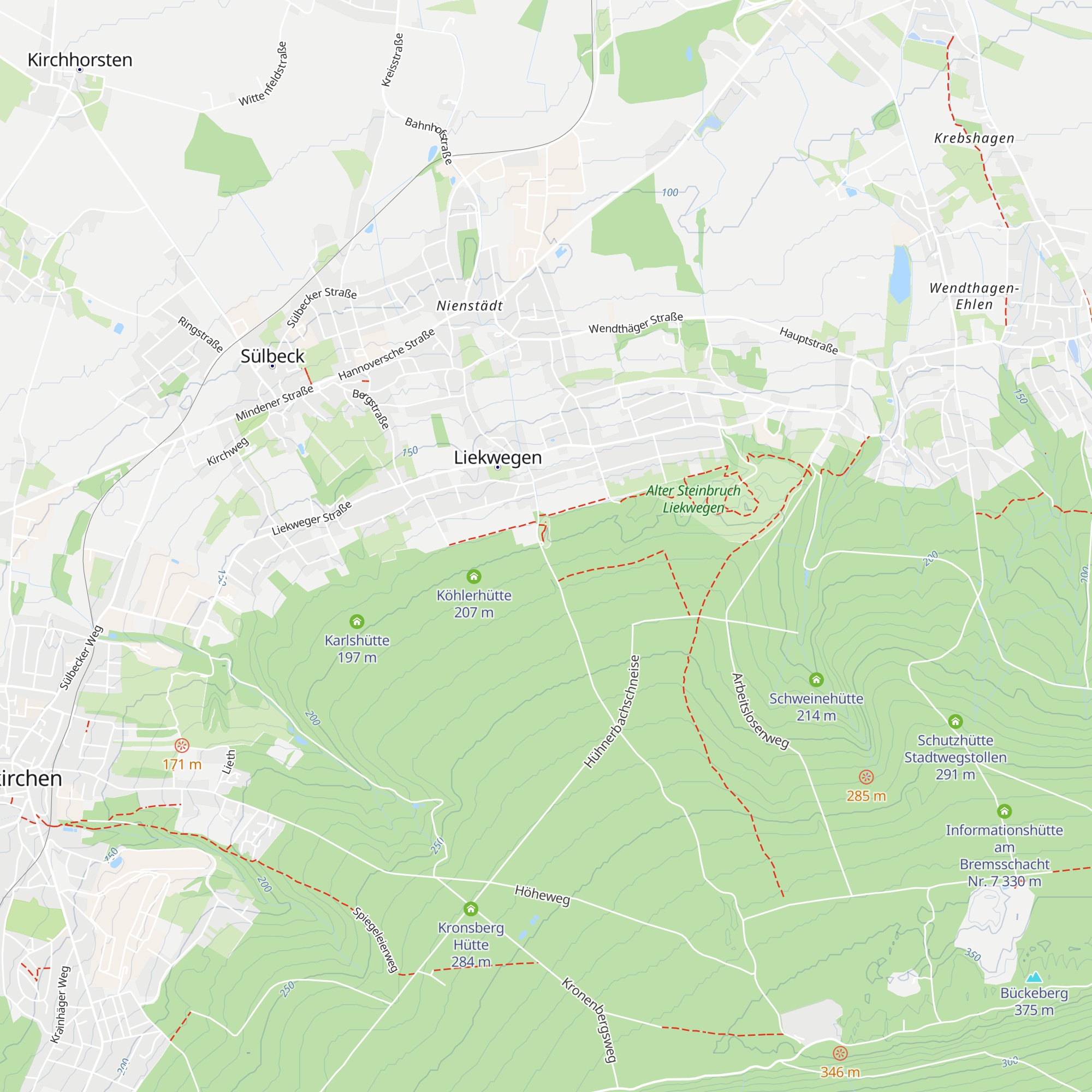 Schutzhütte map