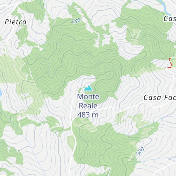 Map of Monte Reale