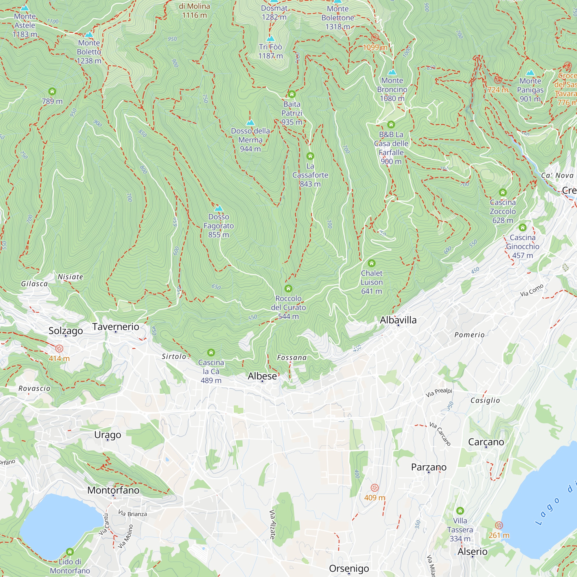 Roccolo del Curato map