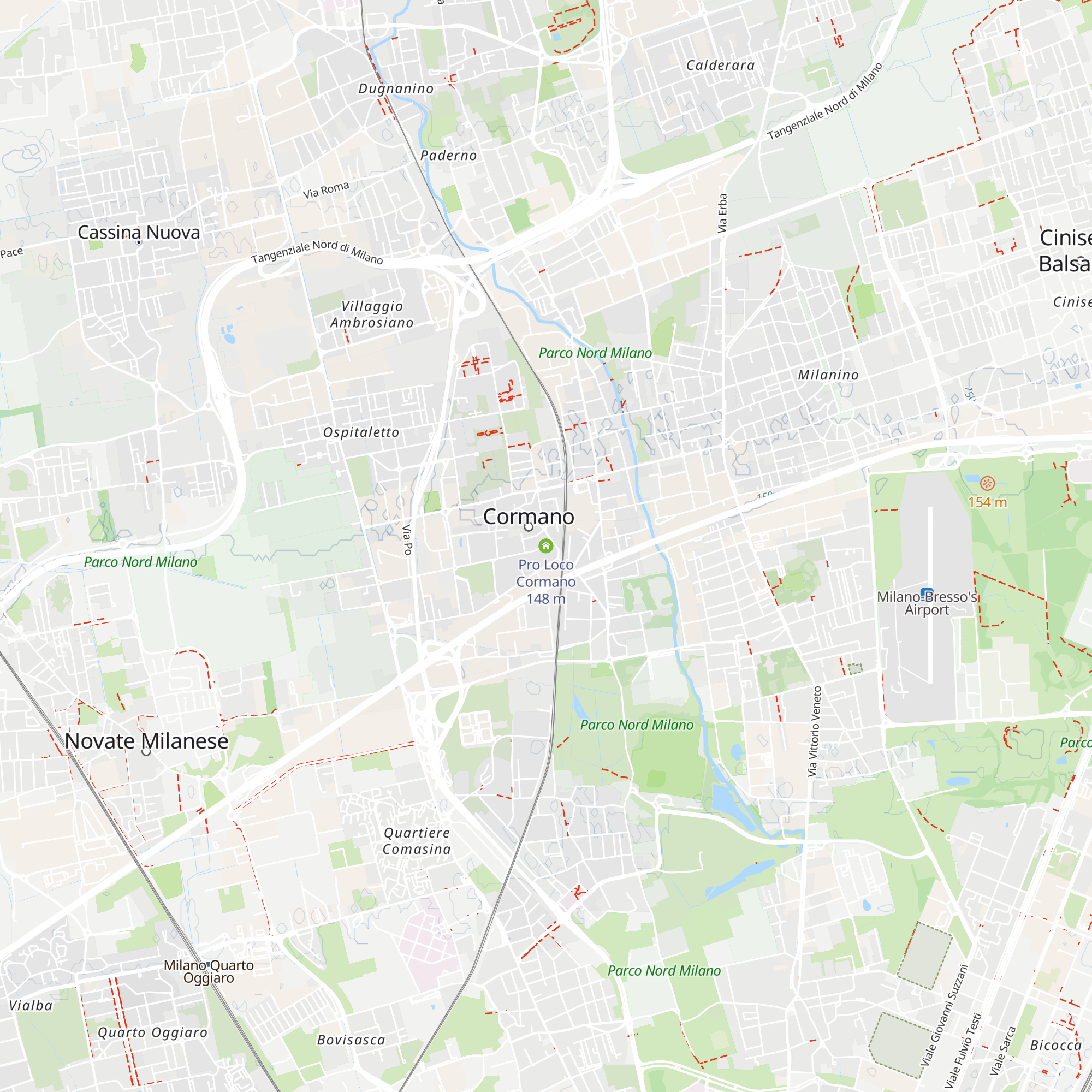 Pro Loco Cormano map