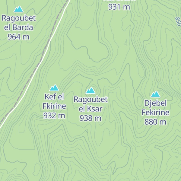 Map of Ragoubet el Ksar