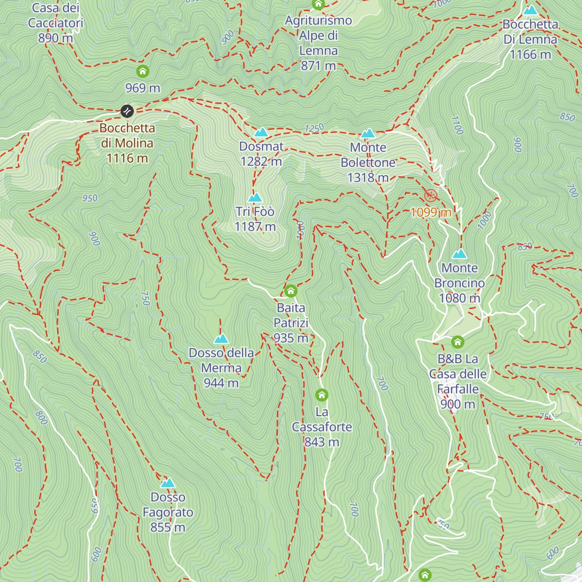 Baita Patrizi map
