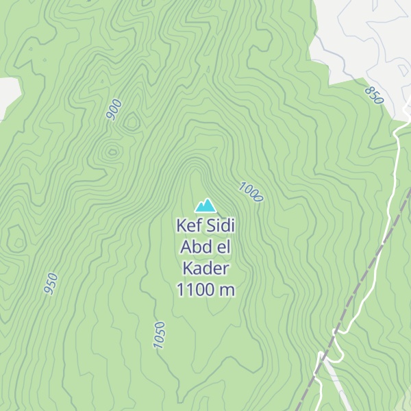 Map of Kef Sidi Abd el Kader