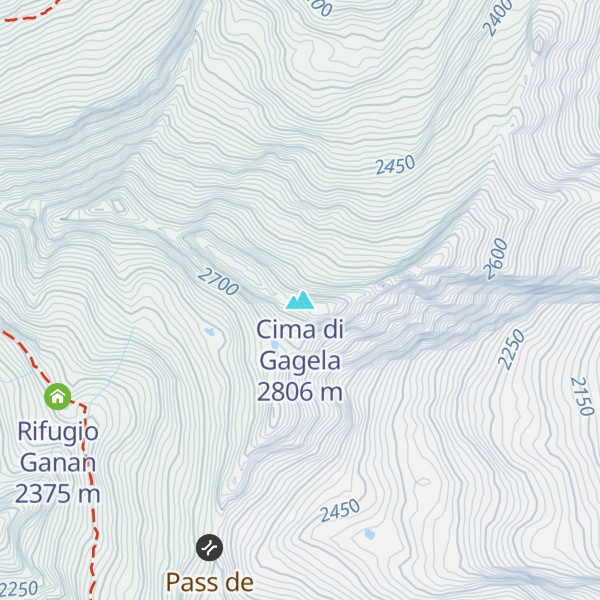 Map of Cima di Gagela