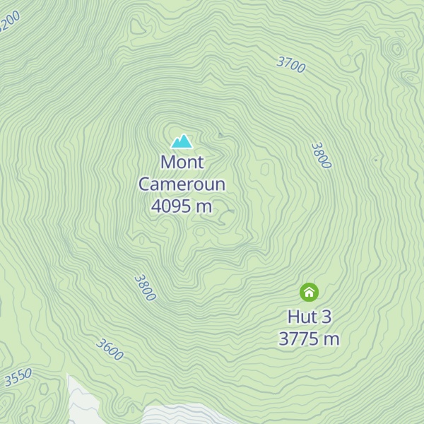 Map of Bottle Peak