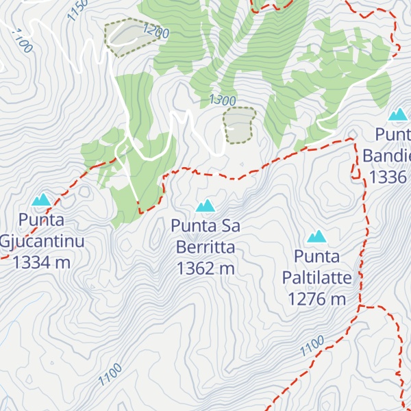 Map of Punta Sa Berritta