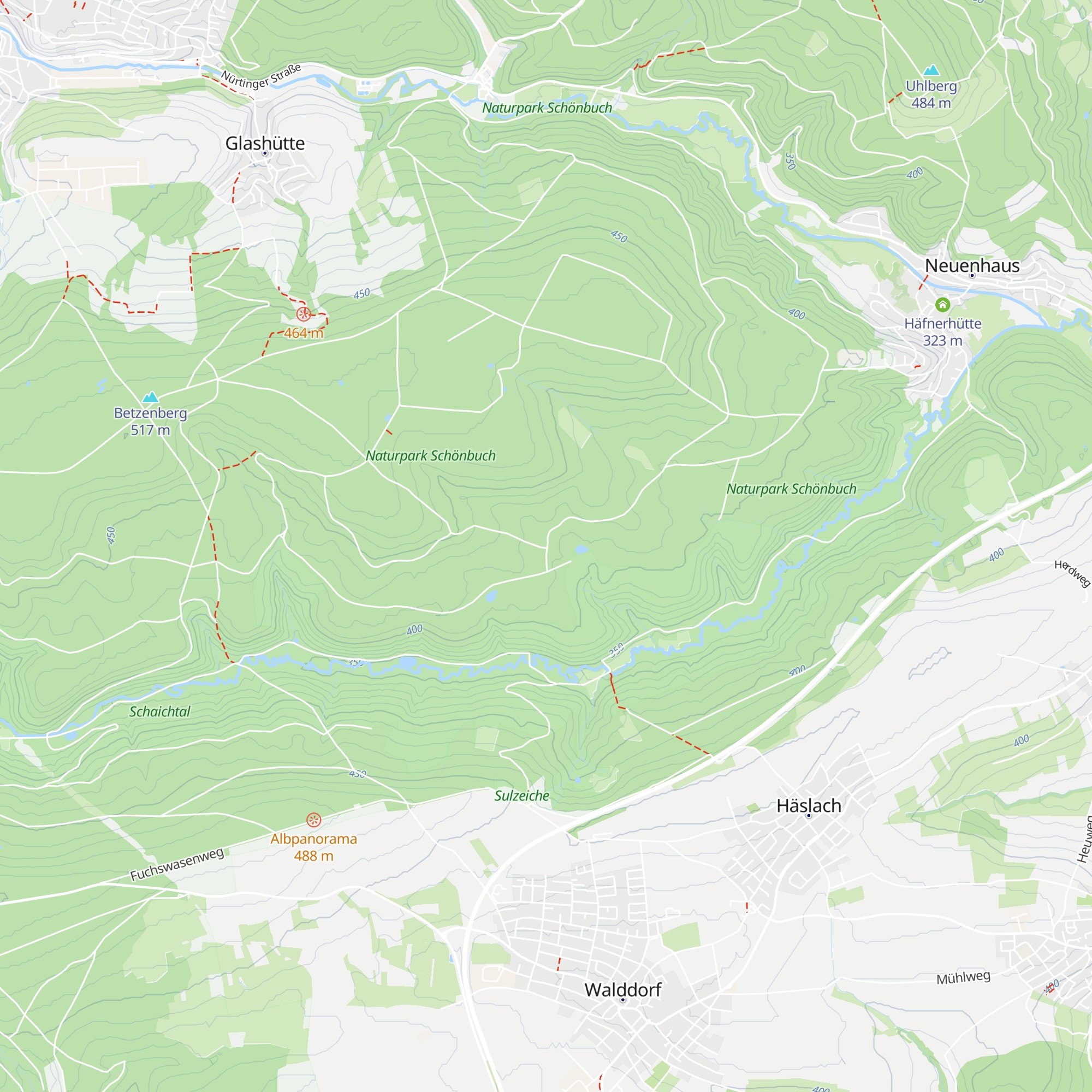 Mönchsbuckel-Hütte map