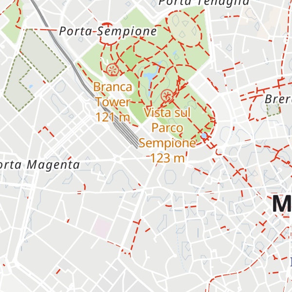 Map of Info point cantieri