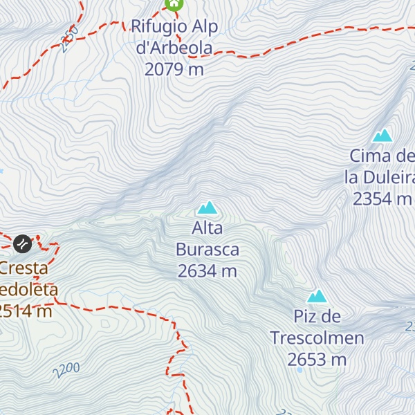Map of Alta Burasca