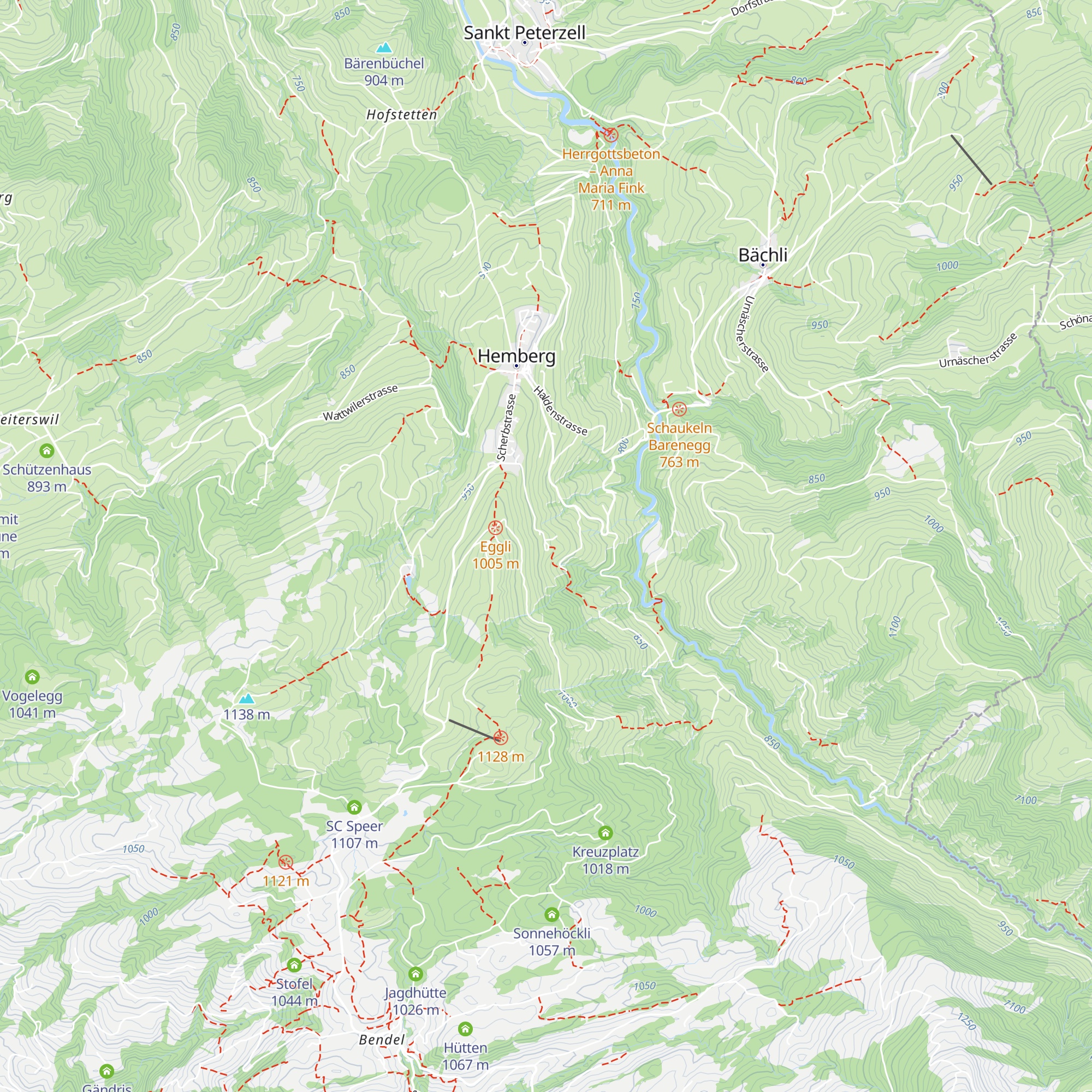 Rütelihof map