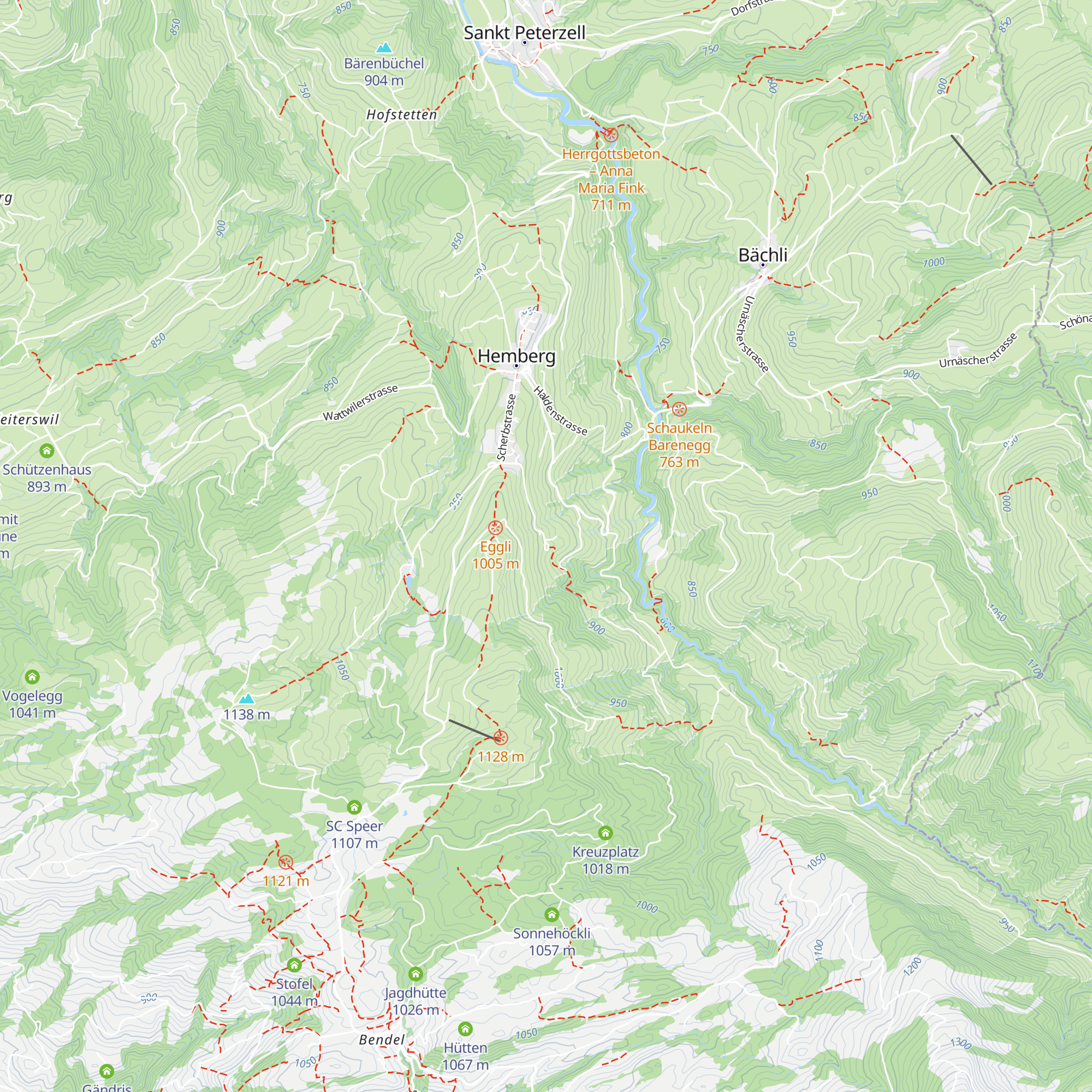 Rütelihof map