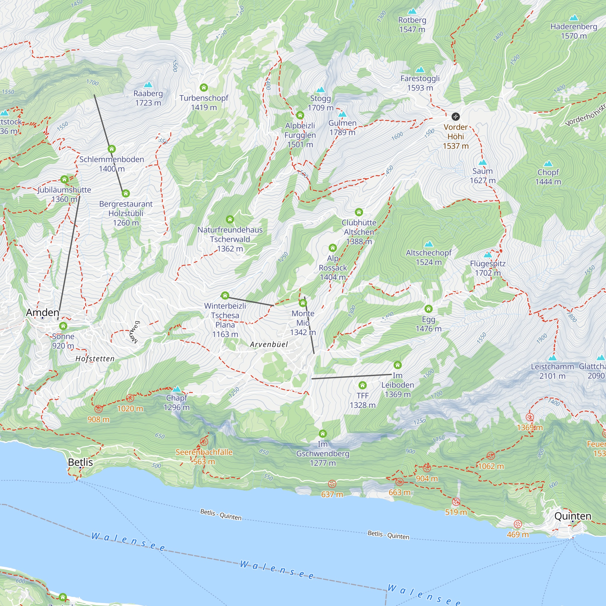 Monte Mio map