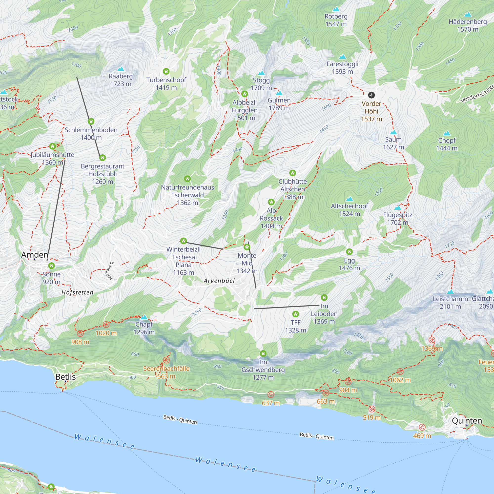 Monte Mio map