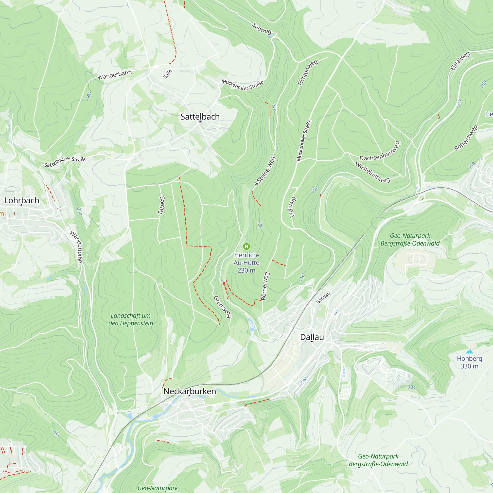 Herrlich-Au-Hütte map