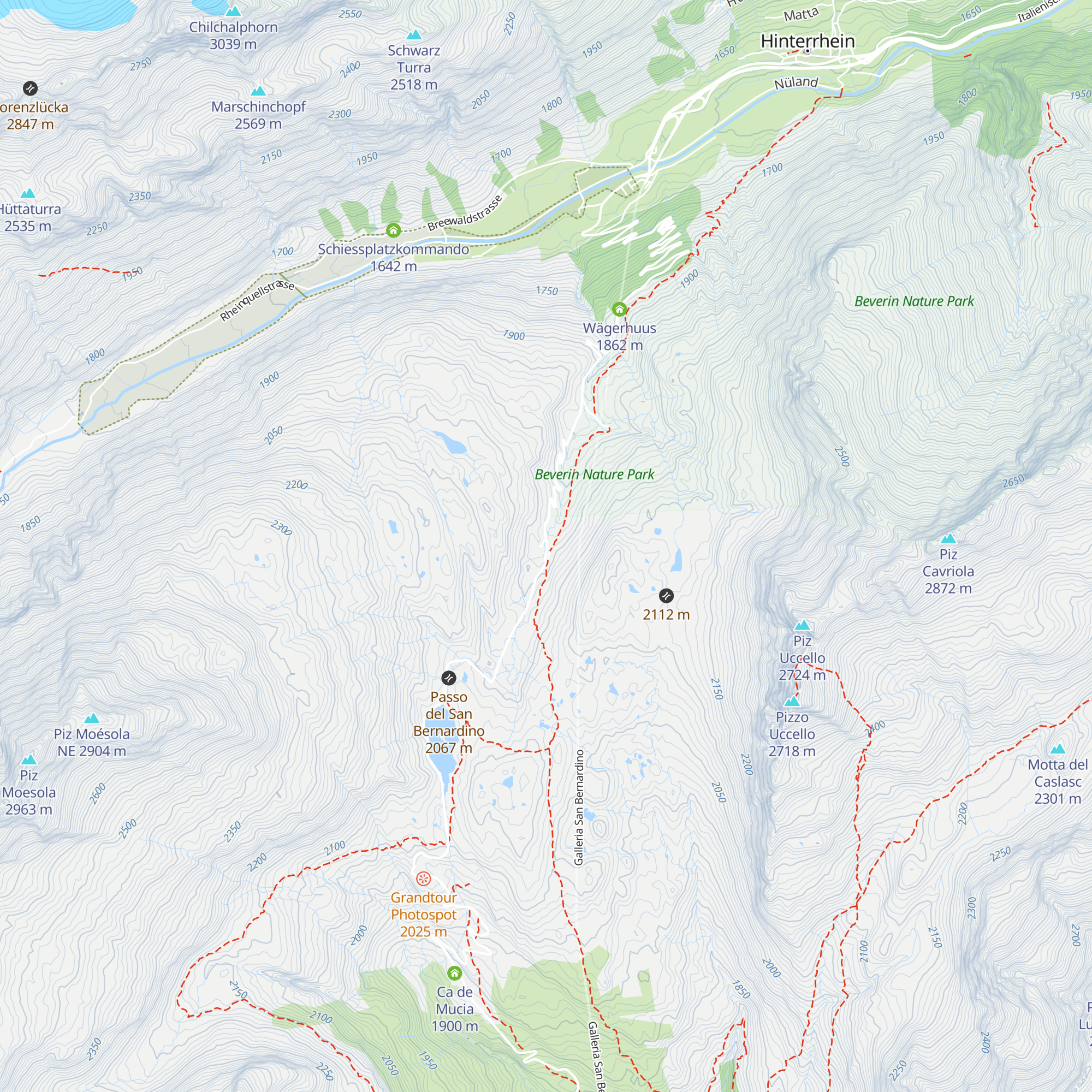 Villa Thöni map