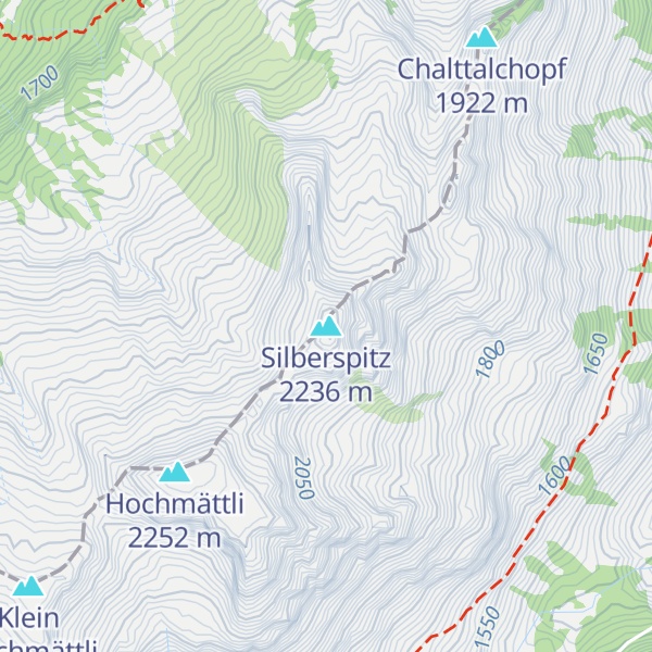 Map of Silberspitz