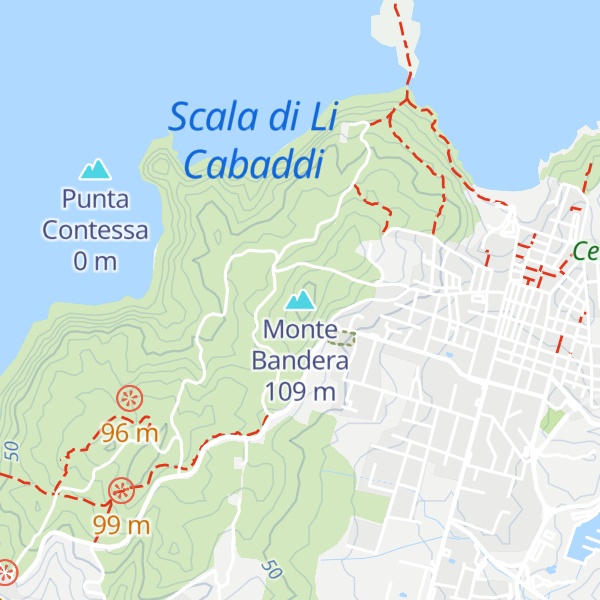 Map of Monte Bandera