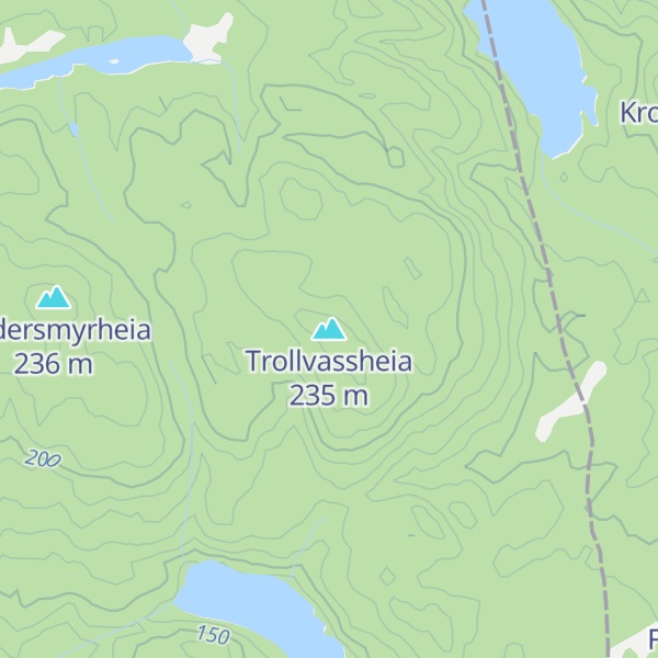 Map of Trollvassheia