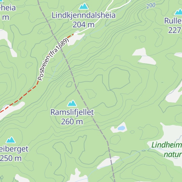 Map of Ramslifjell