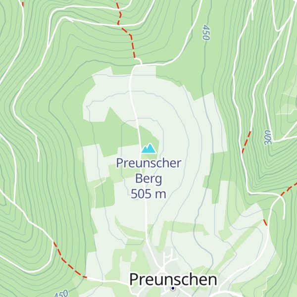 Map of Preunscher Berg