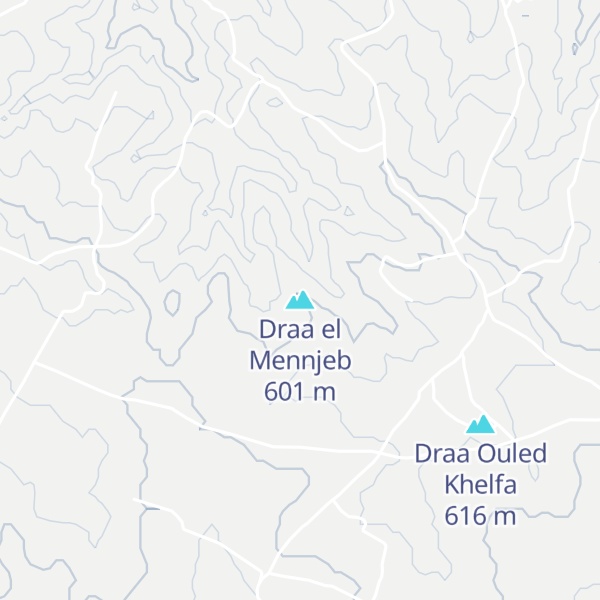 Map of Draa el Mennjeb