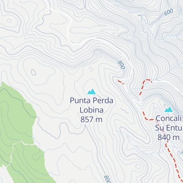 Map of Punta Perda Lobina