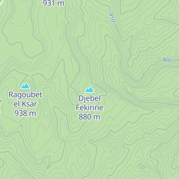 Map of Djebel Fekirine