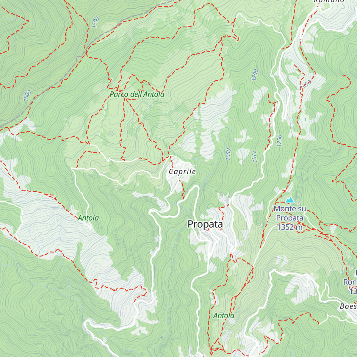 Rifugio Escursionistico Al Poggio di Caprile map